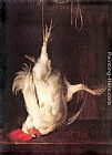Gabriel Metsu Canvas Paintings - The Dead Cockerel